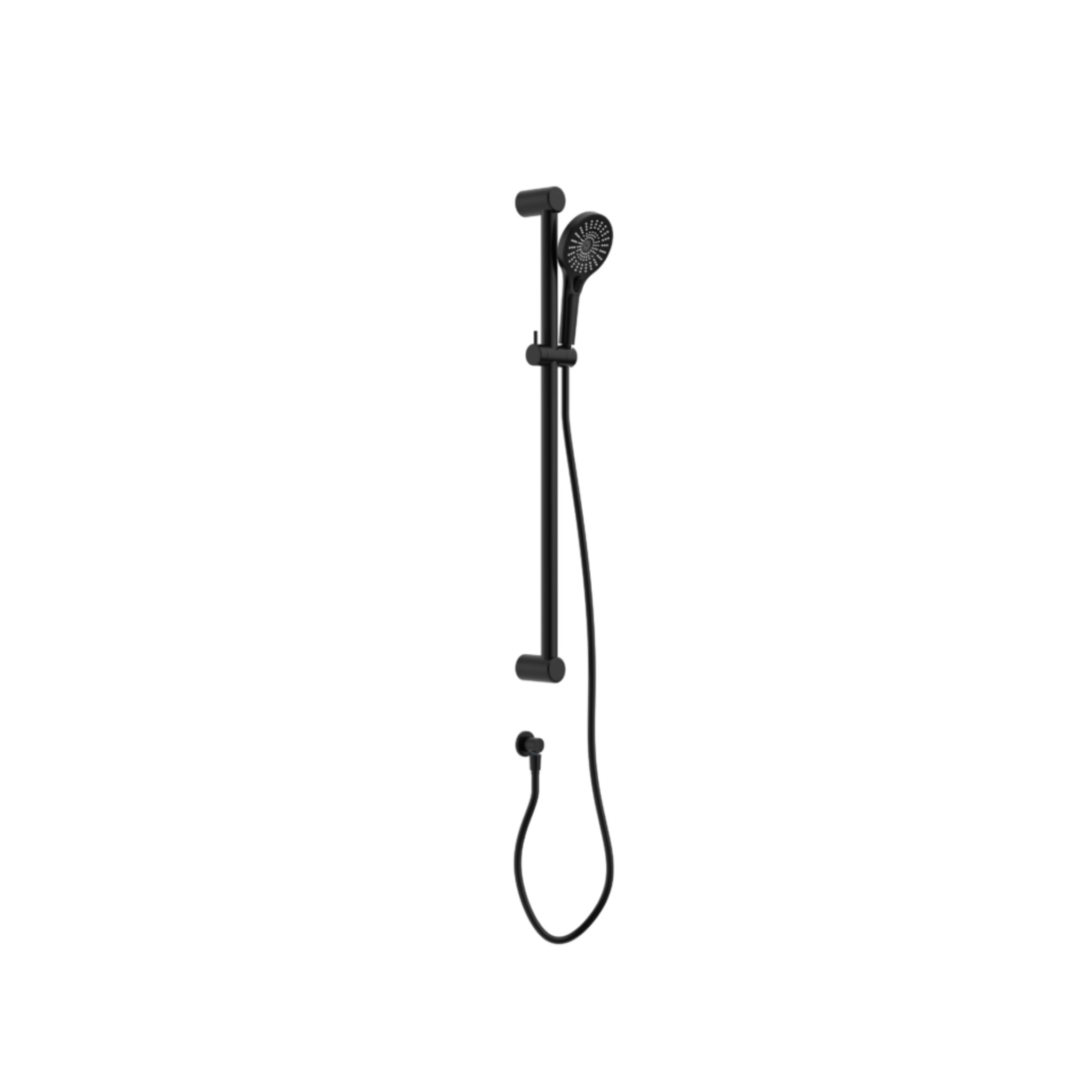 NERO MECCA CARE 32MM GRAB RAIL AND ADJUSTABLE SHOWER RAIL SET 900MM MATTE BLACK