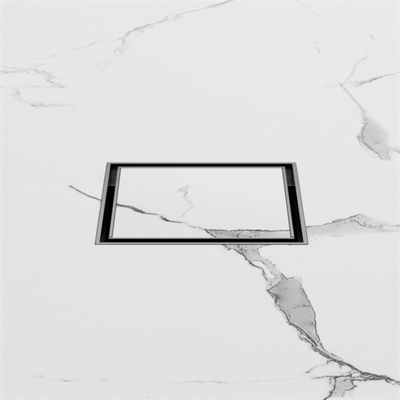 NERO SQUARE TILE INSERT FLOOR WASTE 100MM GUN METAL