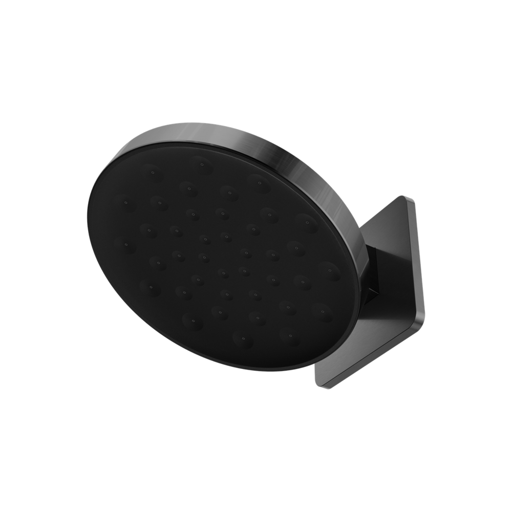 NERO SERENITY WALL SHOWER HEAD 300MM GUN METAL