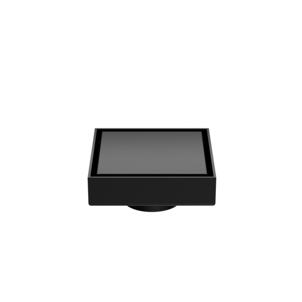 NERO SQUARE TILE INSERT FLOOR WASTE 100MM MATTE BLACK