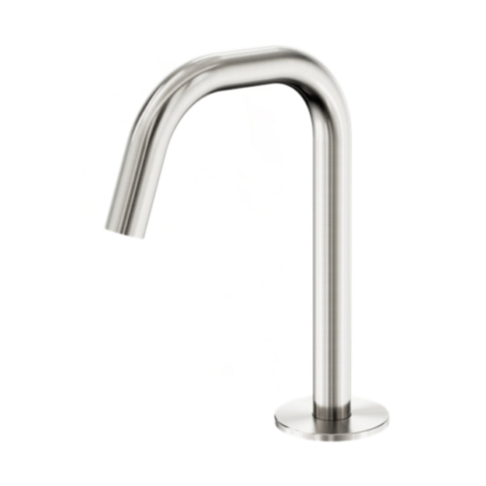 NERO SERENITY BASIN EDGE SPOUT 210MM BRUSHED NICKEL