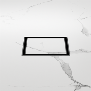 NERO SQUARE TILE INSERT FLOOR WASTE 100MM MATTE BLACK