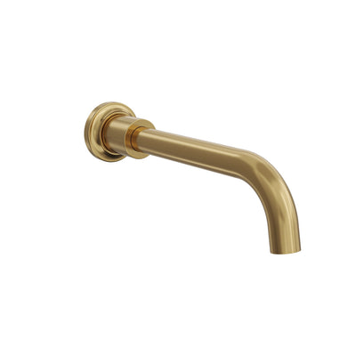 LINSOL TRE BATH SPOUT 205MM BRUSHED BRASS