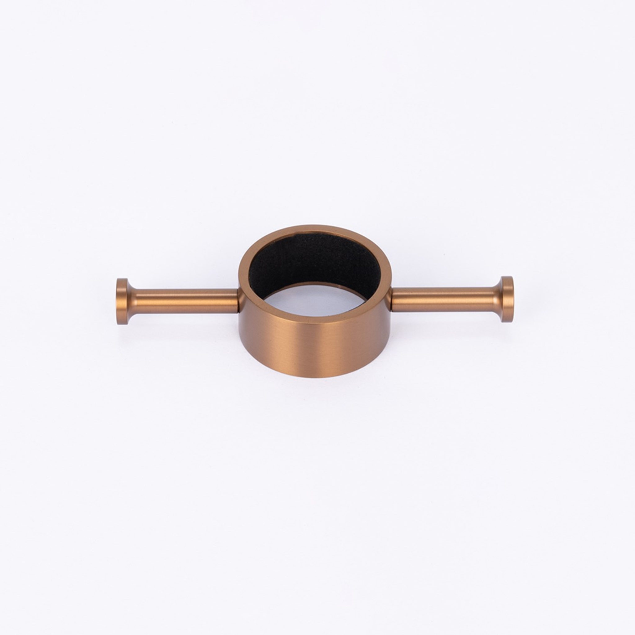 RADIANT HEATING RING HOOK FOR VERTICAL RAILS 110MM BRUSHED BRONZE