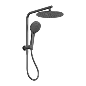 NERO MECCA 2 IN 1 TWIN SHOWER GUN METAL