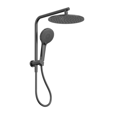 NERO MECCA 2 IN 1 TWIN SHOWER GUN METAL