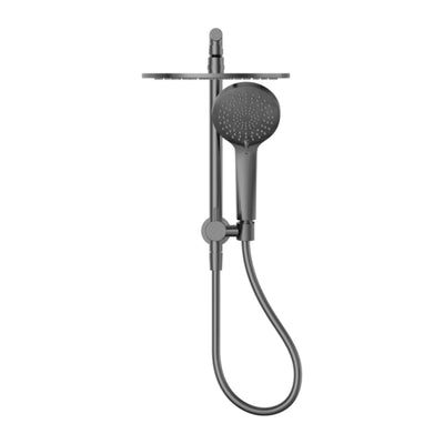 NERO MECCA 2 IN 1 TWIN SHOWER GUN METAL
