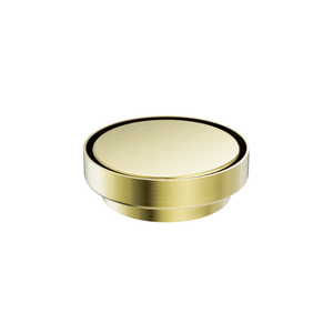 NERO TILE INSERT FLOOR WASTE ROUND BRUSHED GOLD 130MM