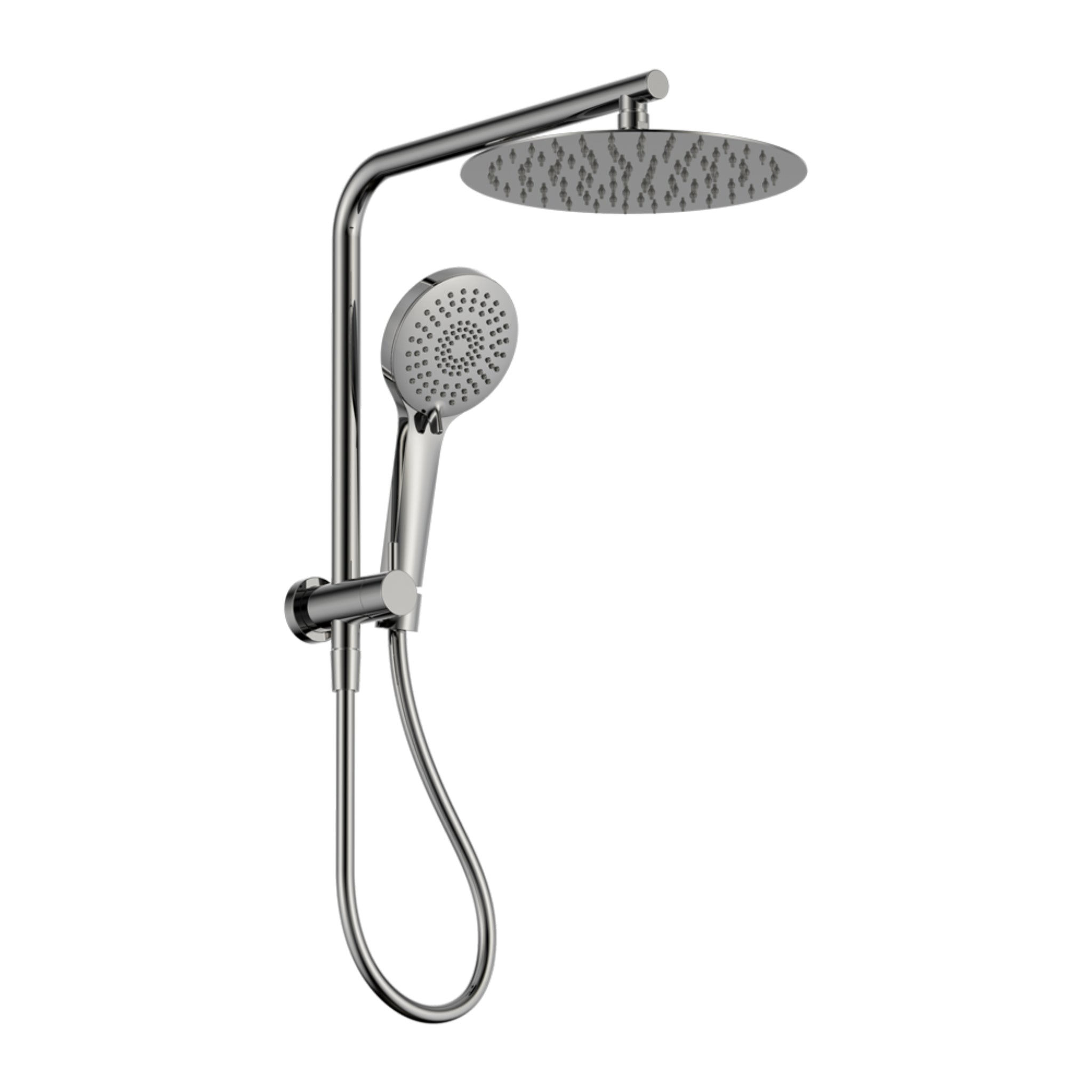 NERO MECCA 2 IN 1 TWIN SHOWER CHROME
