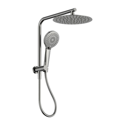 NERO MECCA 2 IN 1 TWIN SHOWER CHROME