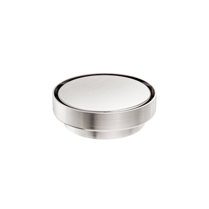 NERO TILE INSERT FLOOR WASTE ROUND BRUSHED NICKEL 130MM