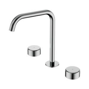 NERO SERENITY BATH/KITCHEN SET EDGE SPOUT WITH METAL HANDLE 270MM CHROME