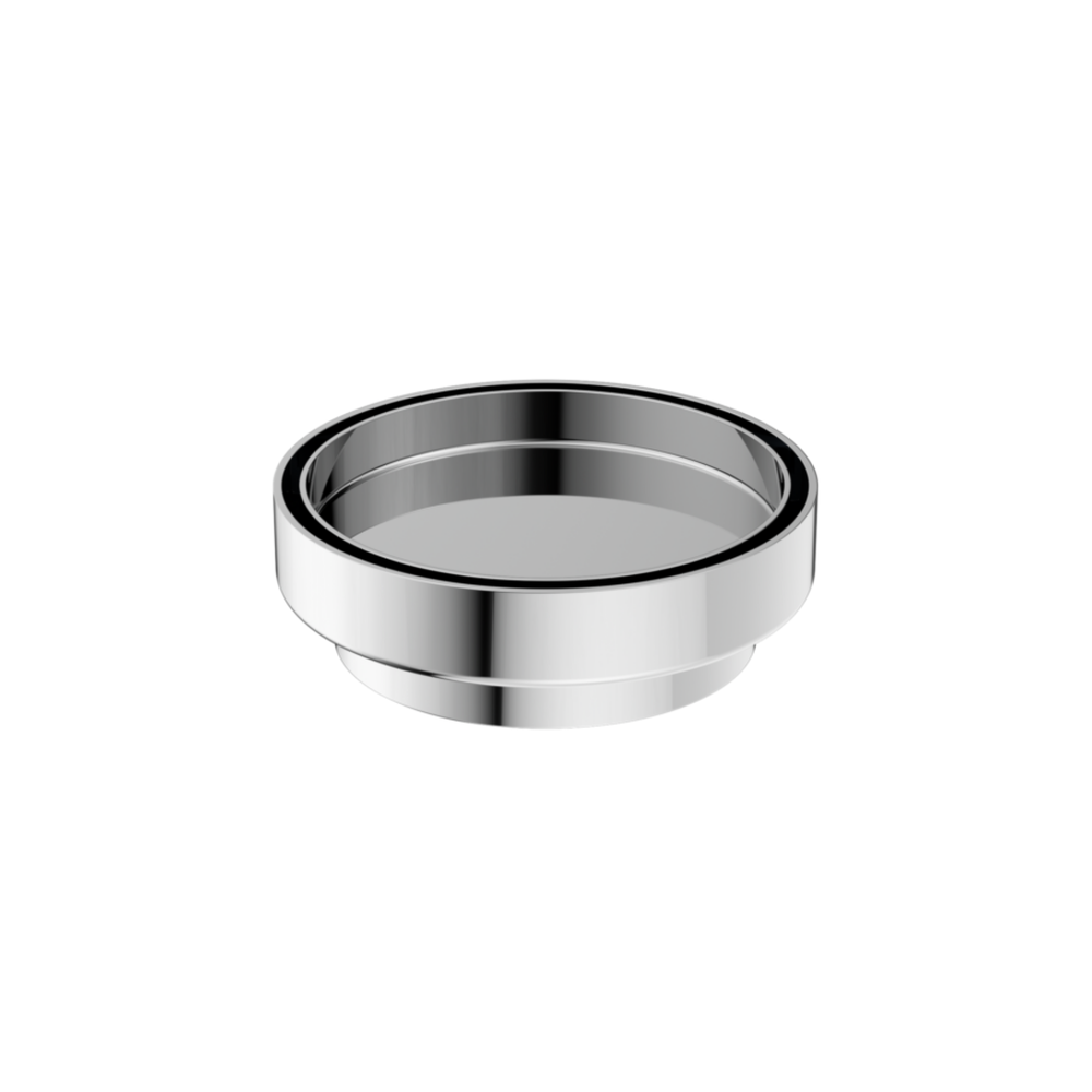NERO TILE INSERT FLOOR WASTE ROUND CHROME 130MM
