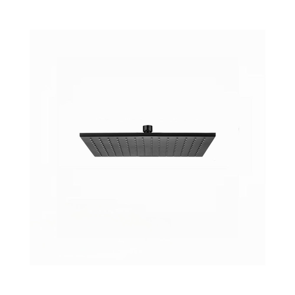 AQUAPERLA SQUARE SHOWER HEAD 300MM MATTE BLACK