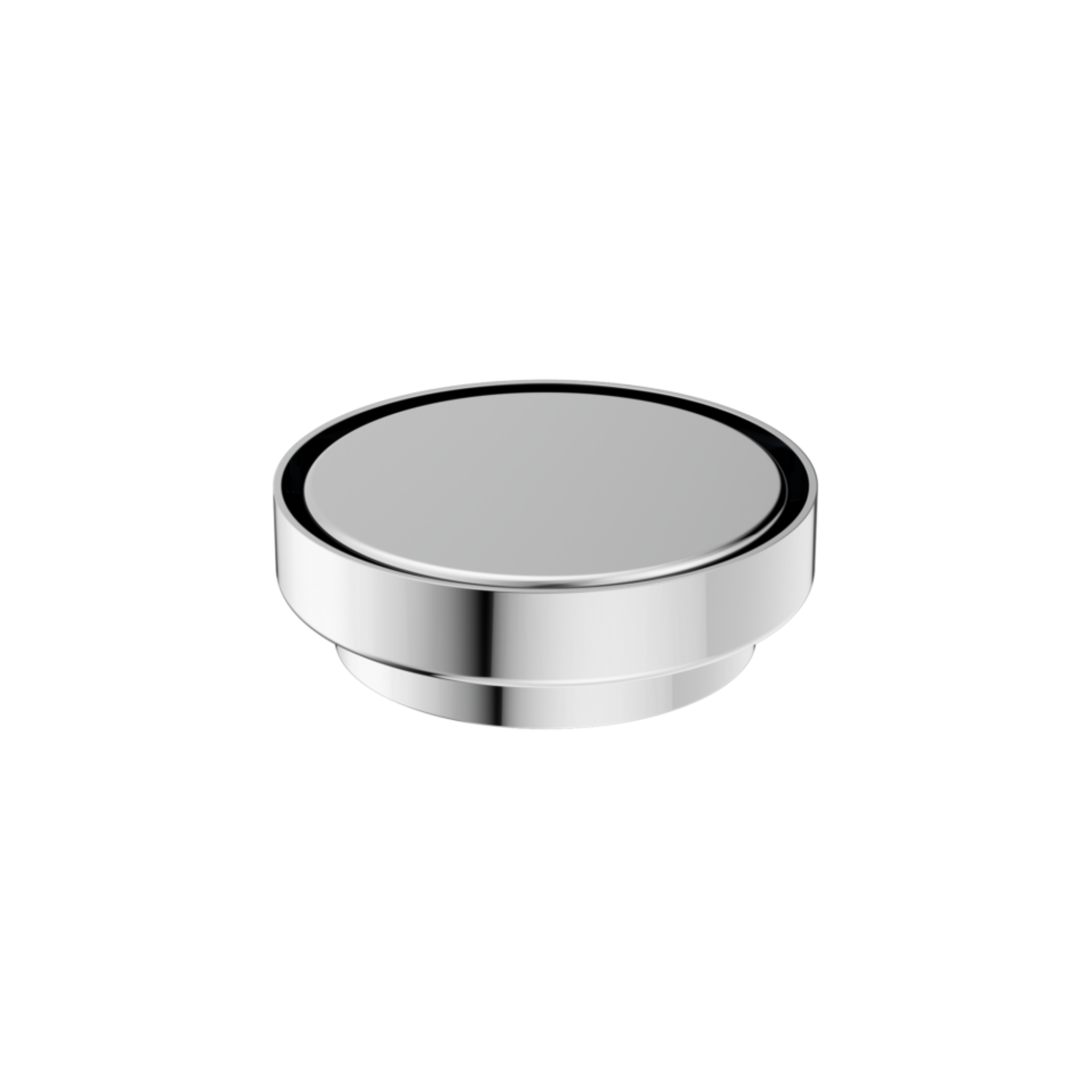 NERO TILE INSERT FLOOR WASTE ROUND CHROME 130MM