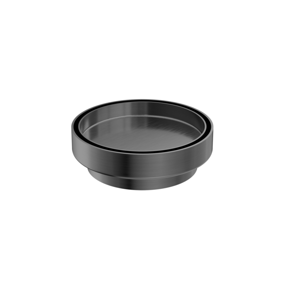 NERO TILE INSERT FLOOR WASTE ROUND GUN METAL 130MM