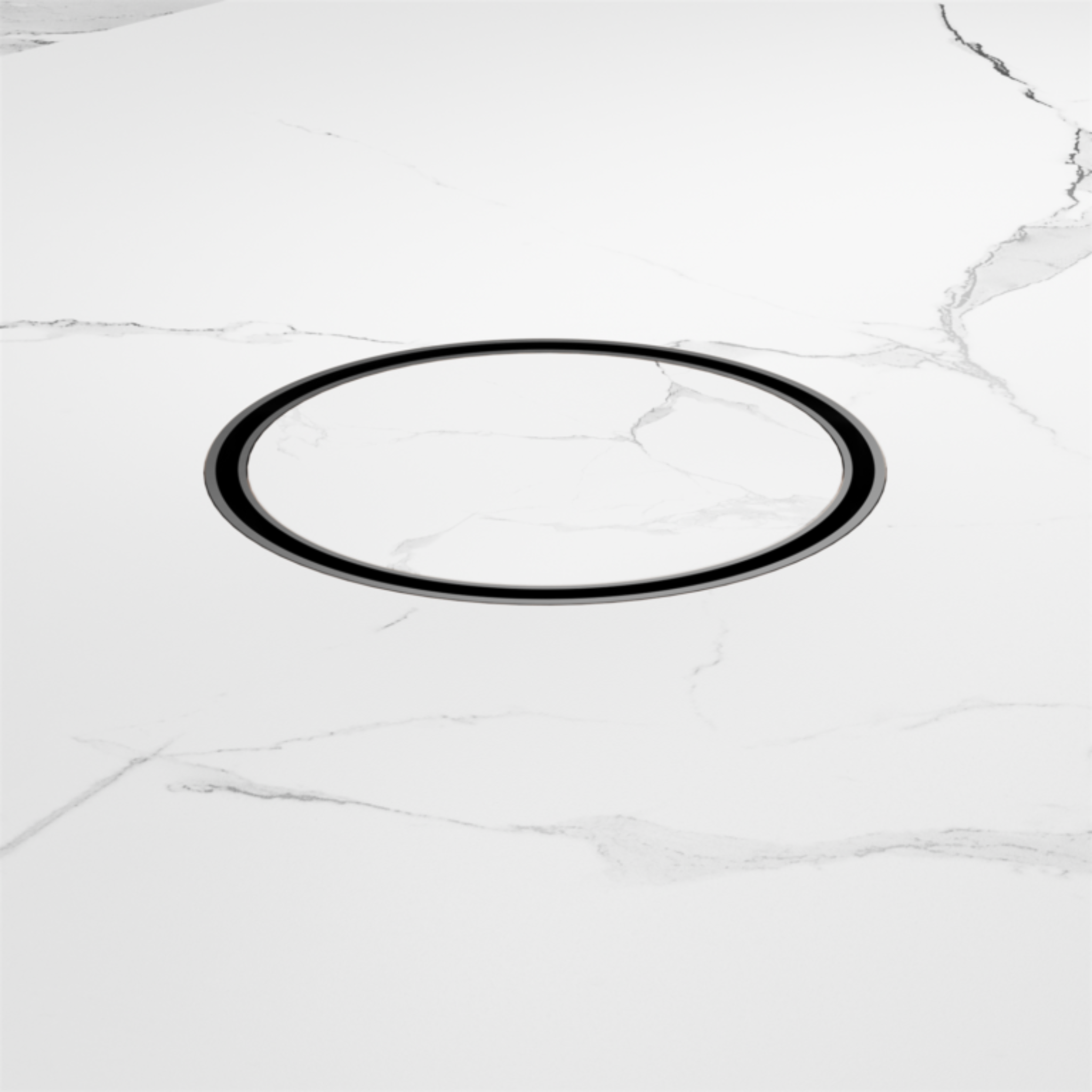 NERO TILE INSERT FLOOR WASTE ROUND GUN METAL 130MM