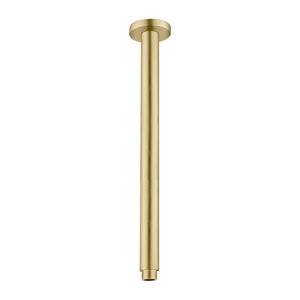 NERO ROUND CEILING SHOWER ARM BRUSHED GOLD (AVAILABLE IN 100MM AND 300MM)