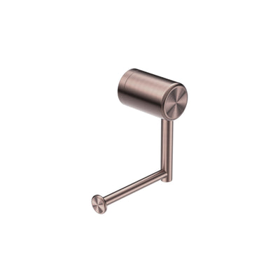 NERO MECCA CARE HEAVY DUTY TOILET ROLL HOLDER BRUSHED BRONZE