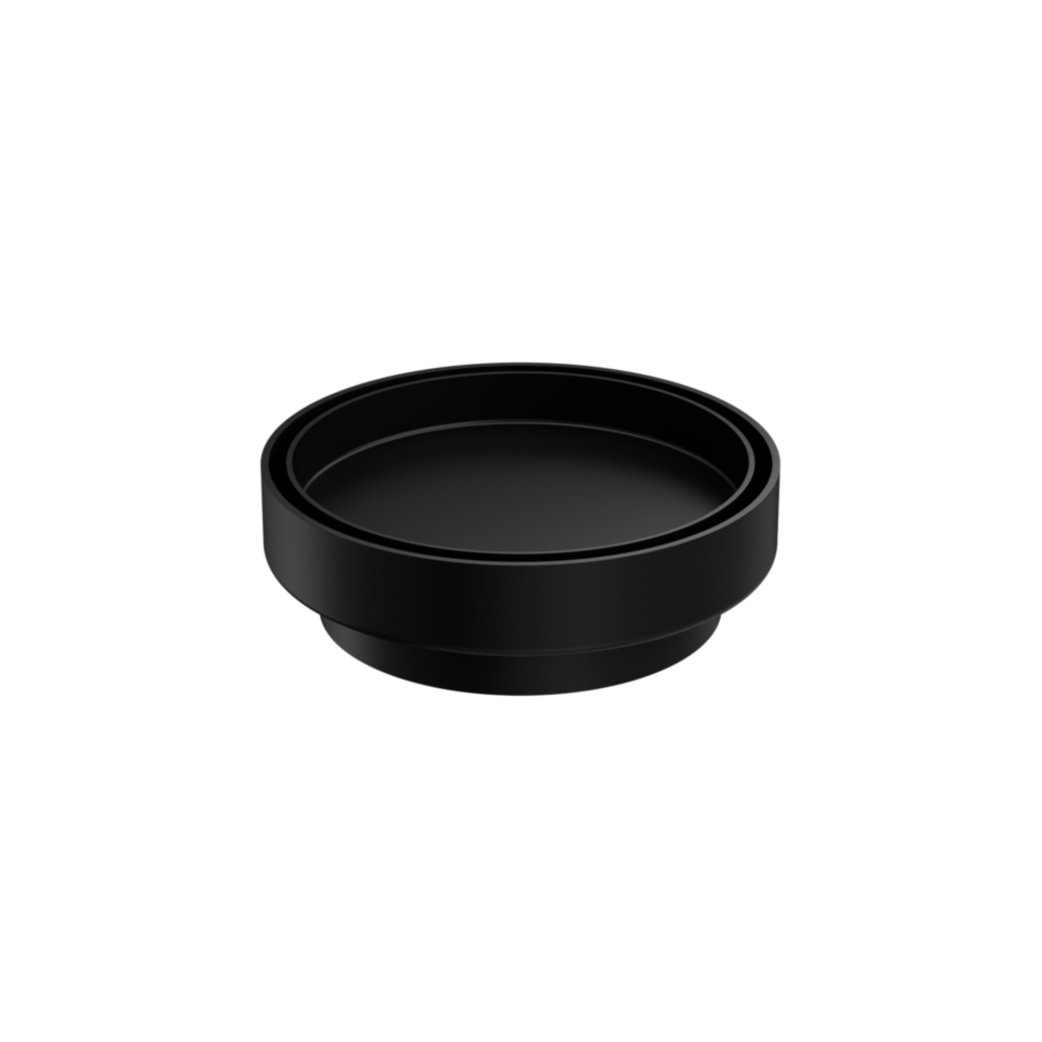 NERO TILE INSERT FLOOR WASTE ROUND MATTE BLACK 130MM