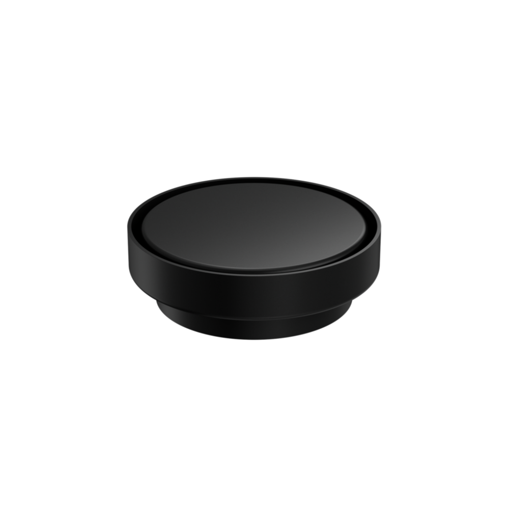 NERO TILE INSERT FLOOR WASTE ROUND MATTE BLACK 130MM
