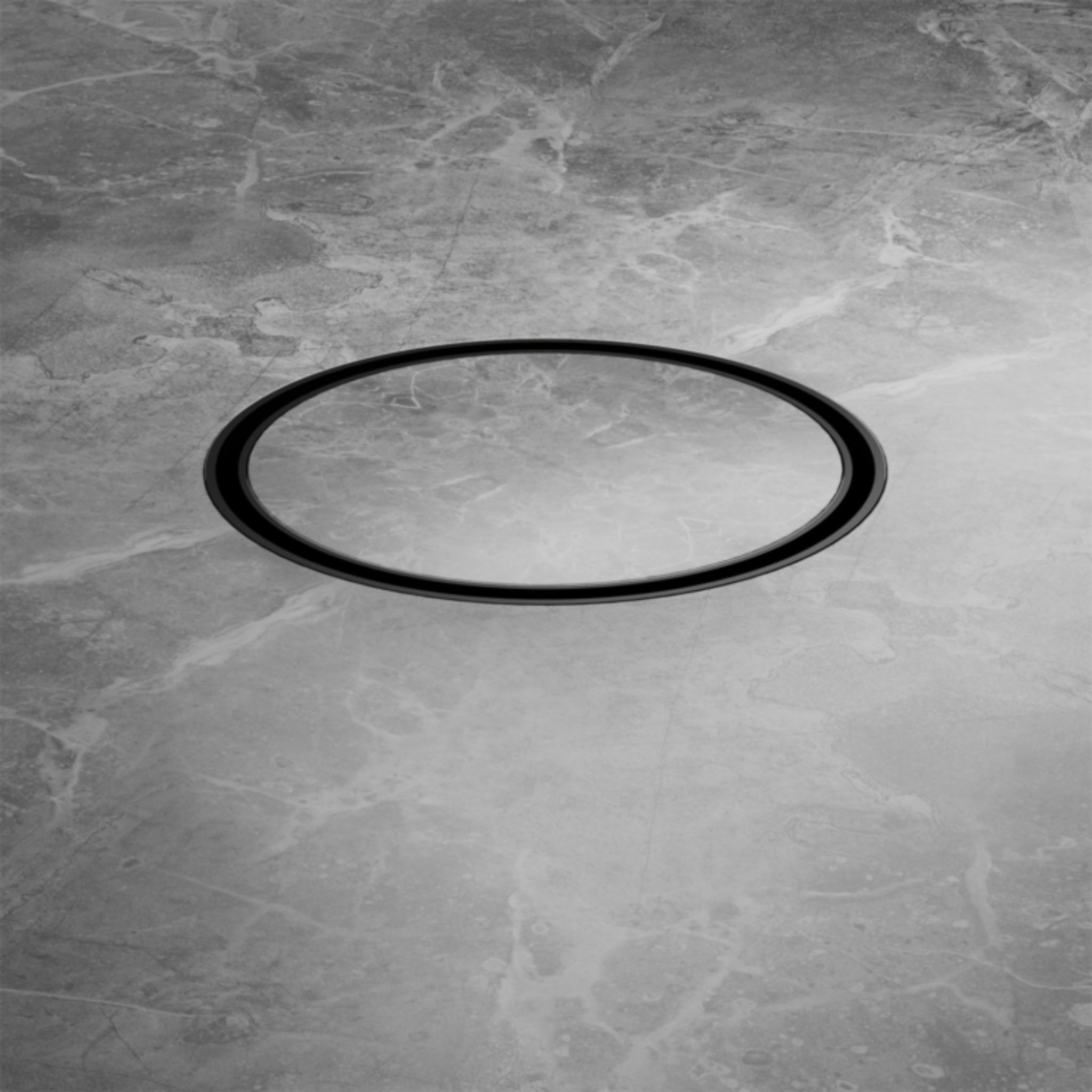 NERO TILE INSERT FLOOR WASTE ROUND MATTE BLACK 130MM