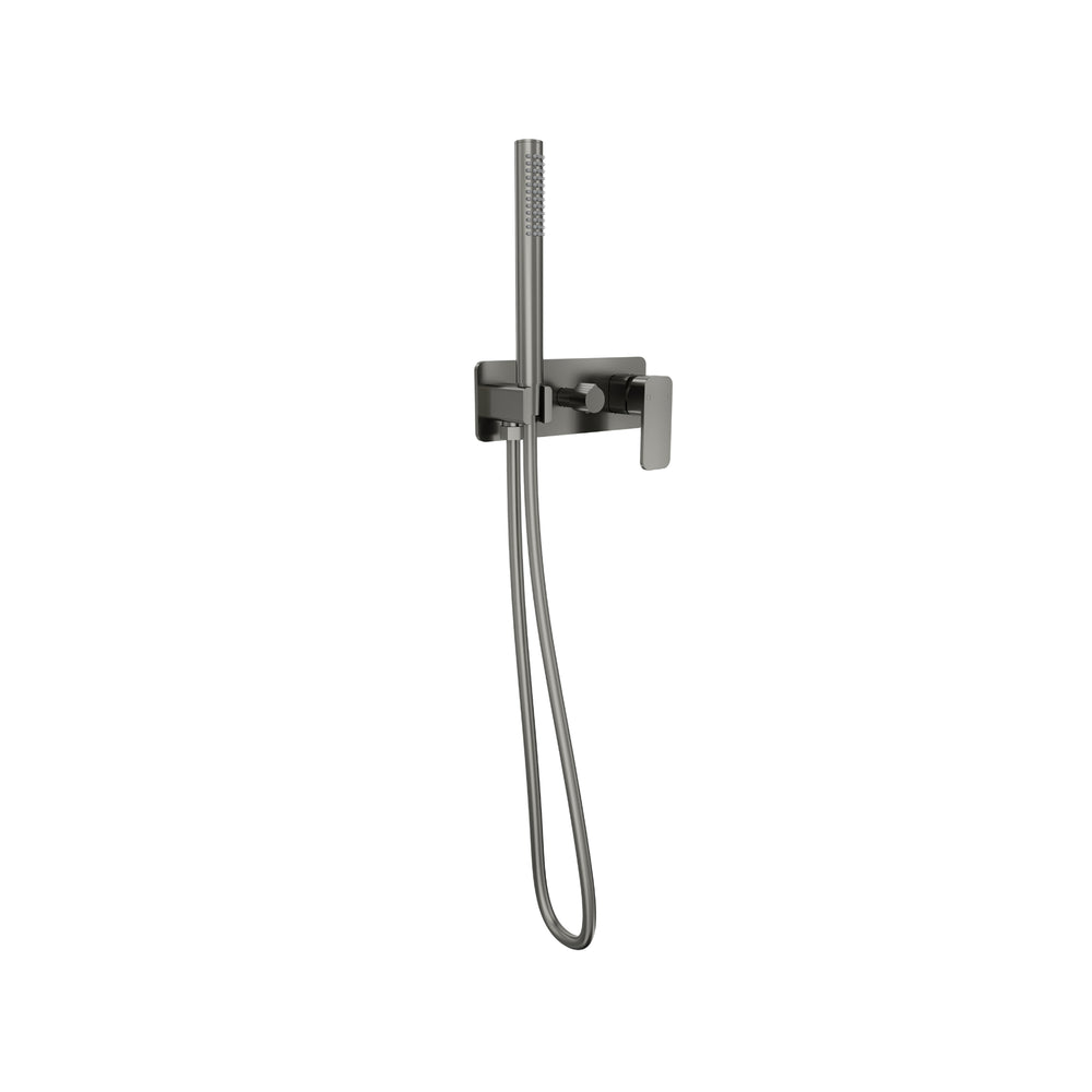 LINSOL ZIA WALL MIXER WITH HAND SHOWER GUN METAL