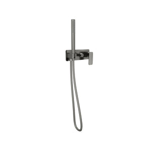 LINSOL ZIA WALL MIXER WITH HAND SHOWER GUN METAL