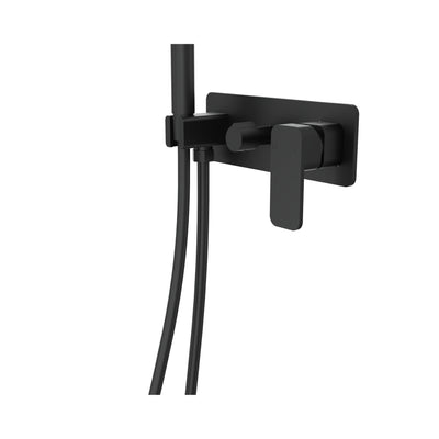 LINSOL ZIA WALL MIXER WITH HAND SHOWER MATTE BLACK