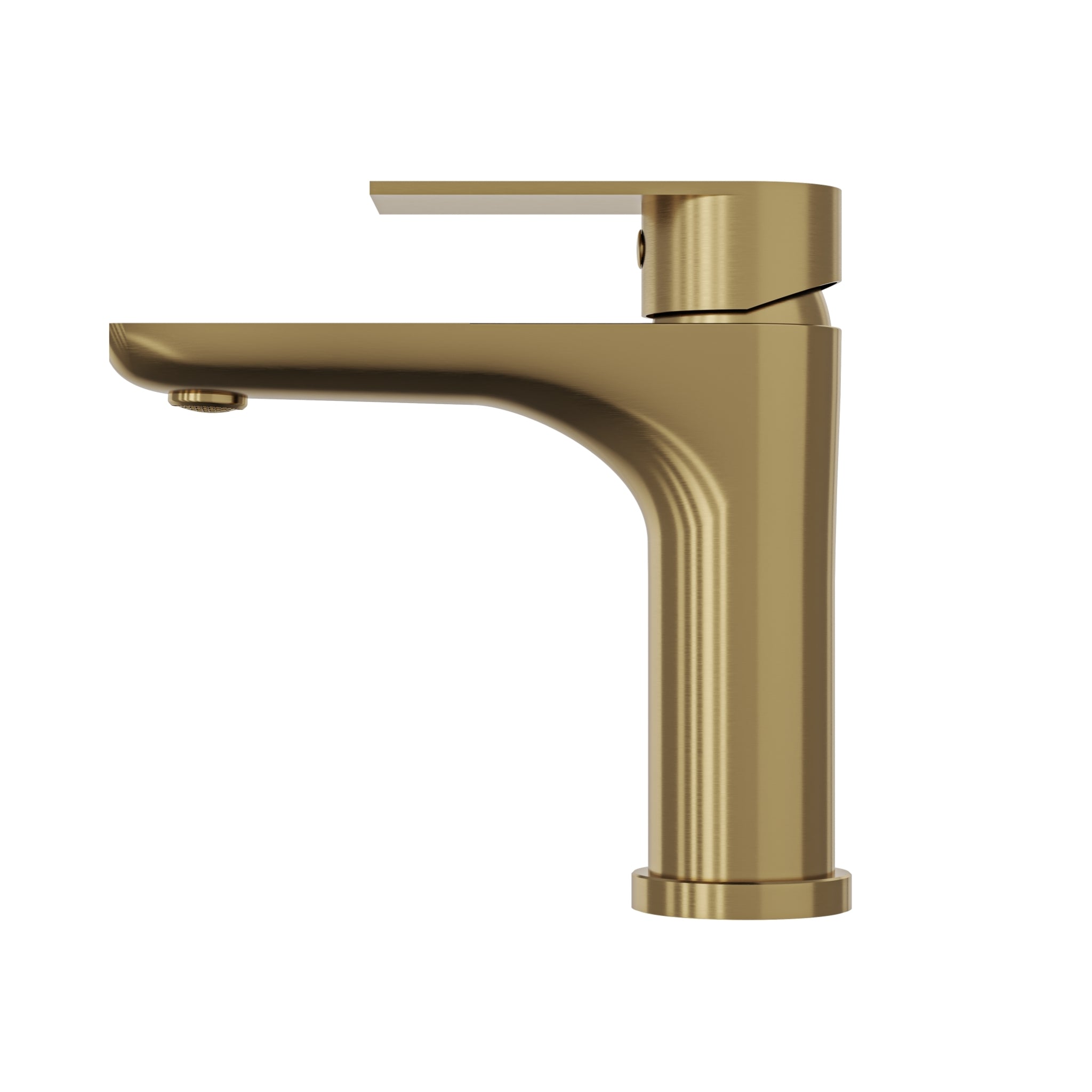 LINSOL VENA LEAD FREE BASIN MIXER 161MM BRUSHED BRASS