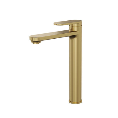 LINSOL CAPO TALL BASIN MIXER 278MM BRUSHED BRASS