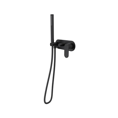 LINSOL CAPO 1-PLATE WALL MIXER WITH HAND SHOWER MATTE BLACK