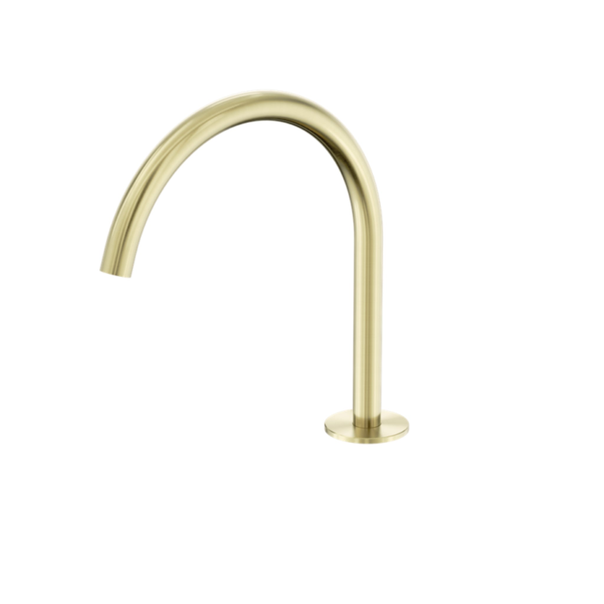 NERO SERENITY BATH/KITCHEN ARC SPOUT 260MM BRUSHED GOLD