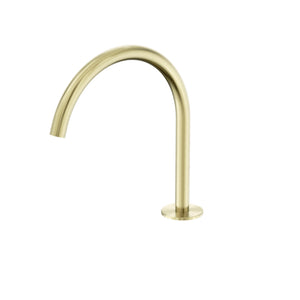 NERO SERENITY BATH/KITCHEN ARC SPOUT 260MM BRUSHED GOLD