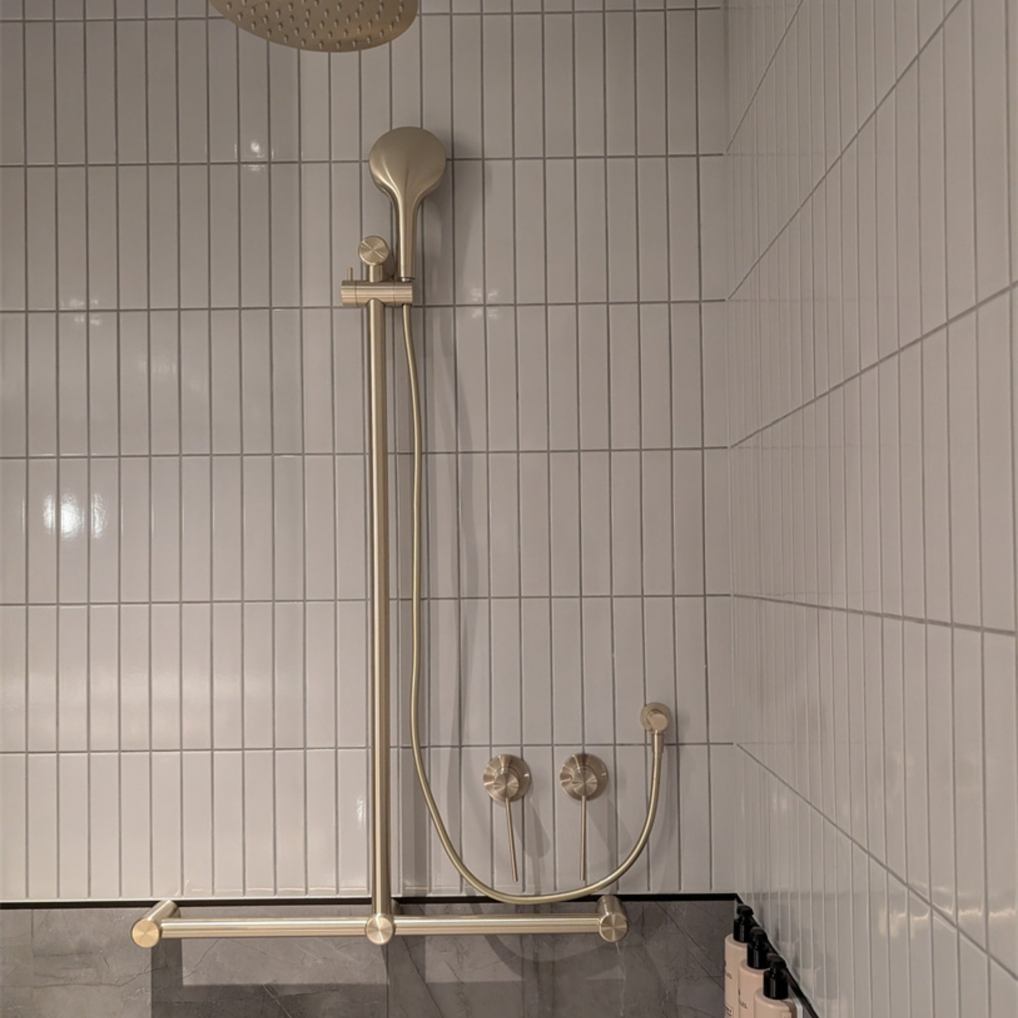 NERO MECCA CARE SHOWER MIXER BRUSHED GOLD