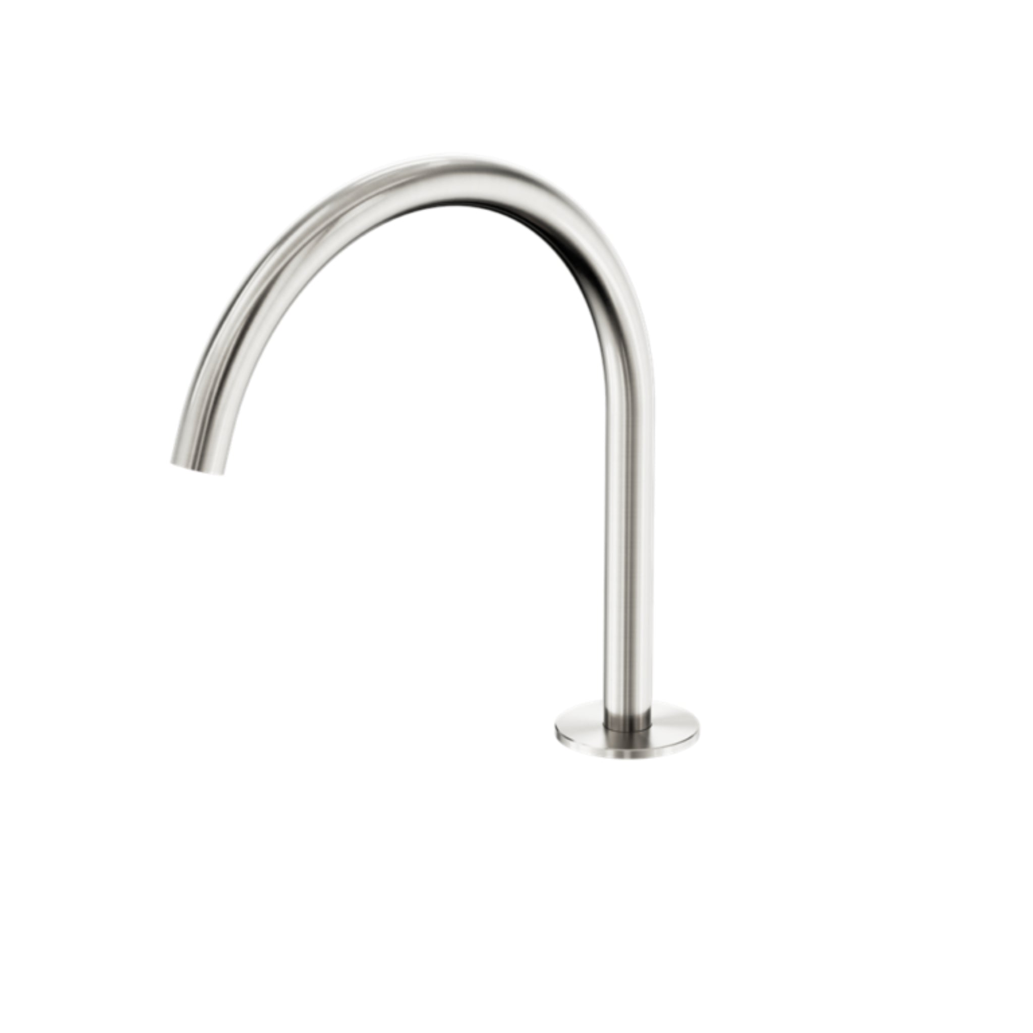 NERO SERENITY BATH/KITCHEN ARC SPOUT 260MM BRUSHED NICKEL