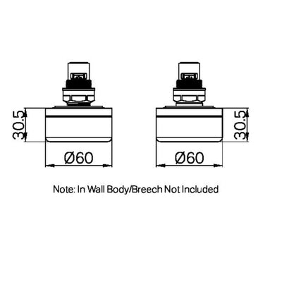 NERO SERENITY WALL TOP ASSEMBLY WITH ARABESCATO CORCHIA HANDLE GUN METAL