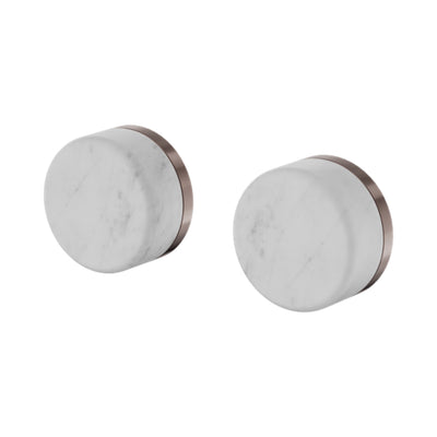 NERO SERENITY WALL TOP ASSEMBLY WITH CARRARA HANDLE BRUSHED BRONZE