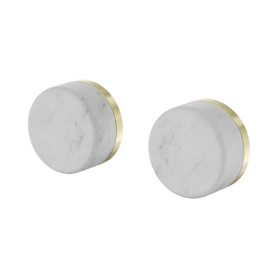 NERO SERENITY WALL TOP ASSEMBLY WITH CARRARA HANDLE BRUSHED GOLD