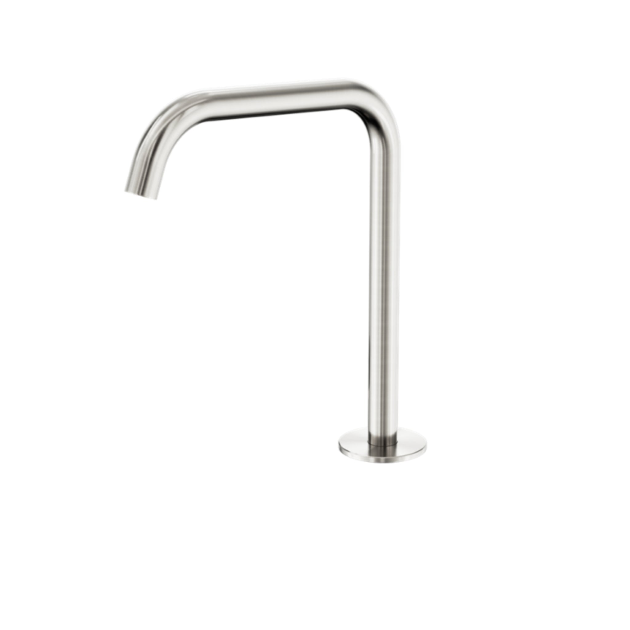NERO SERENITY BATH/KITCHEN EDGE SPOUT 270MM BRUSHED NICKEL