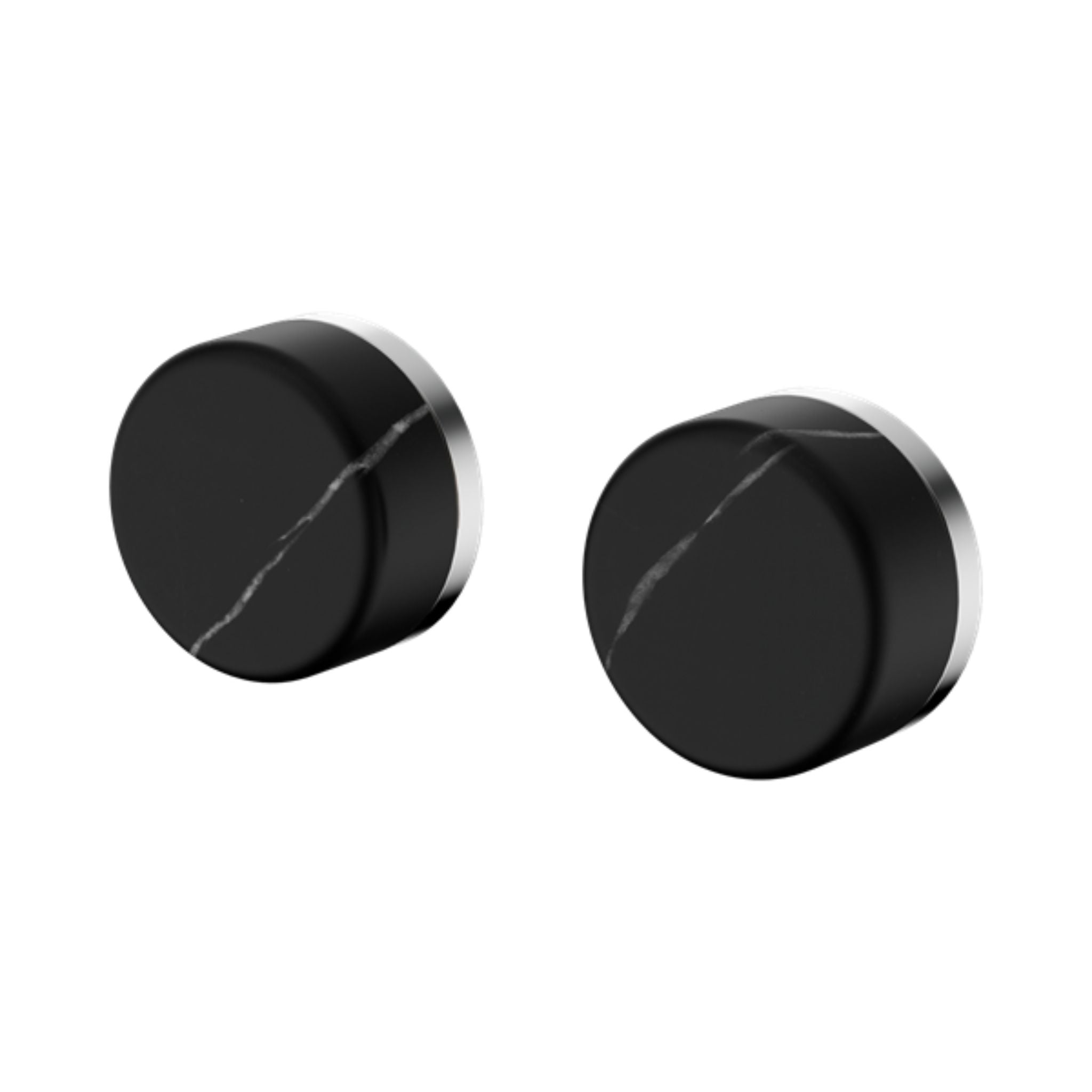 NERO SERENITY WALL TOP ASSEMBLY WITH MARQUINA BLACK HANDLE CHROME