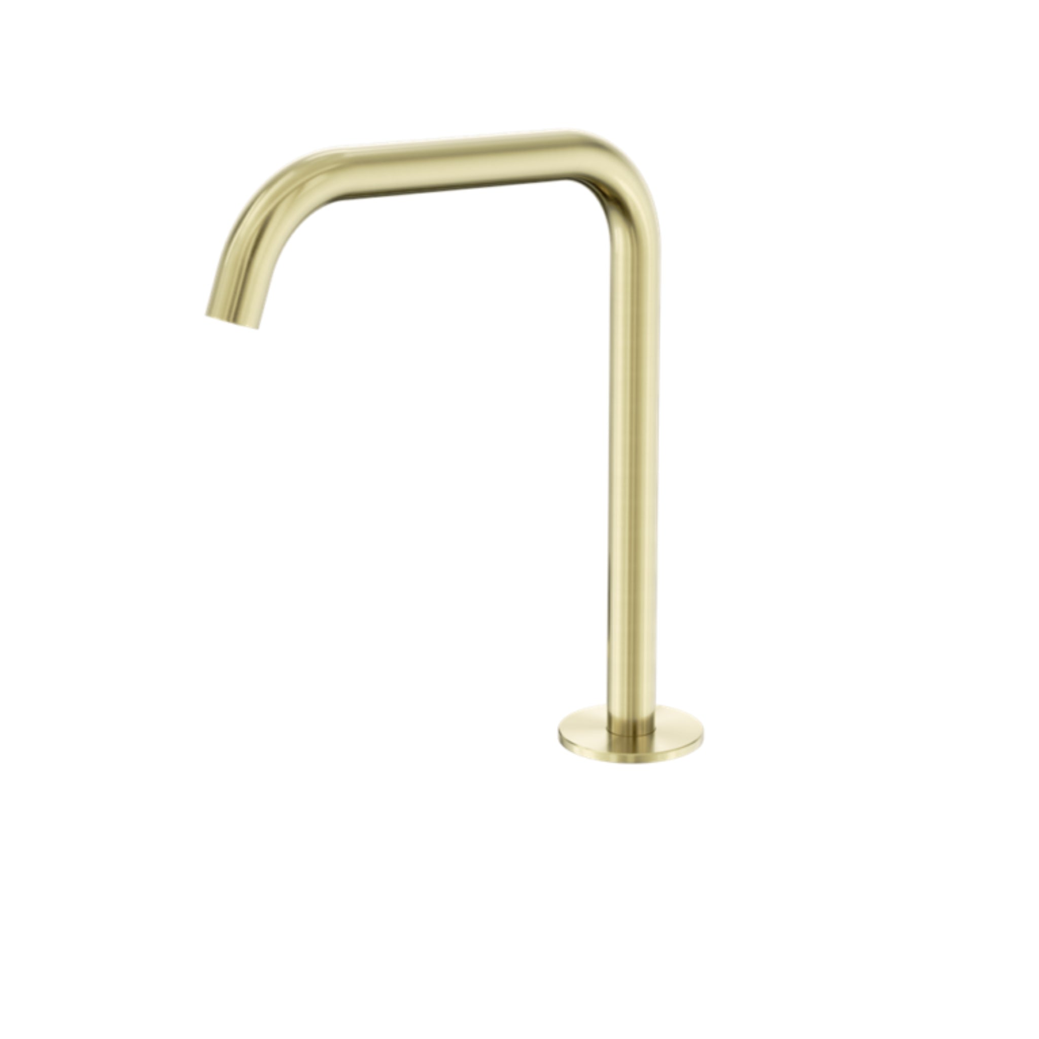 NERO SERENITY BATH/KITCHEN EDGE SPOUT 270MM BRUSHED GOLD