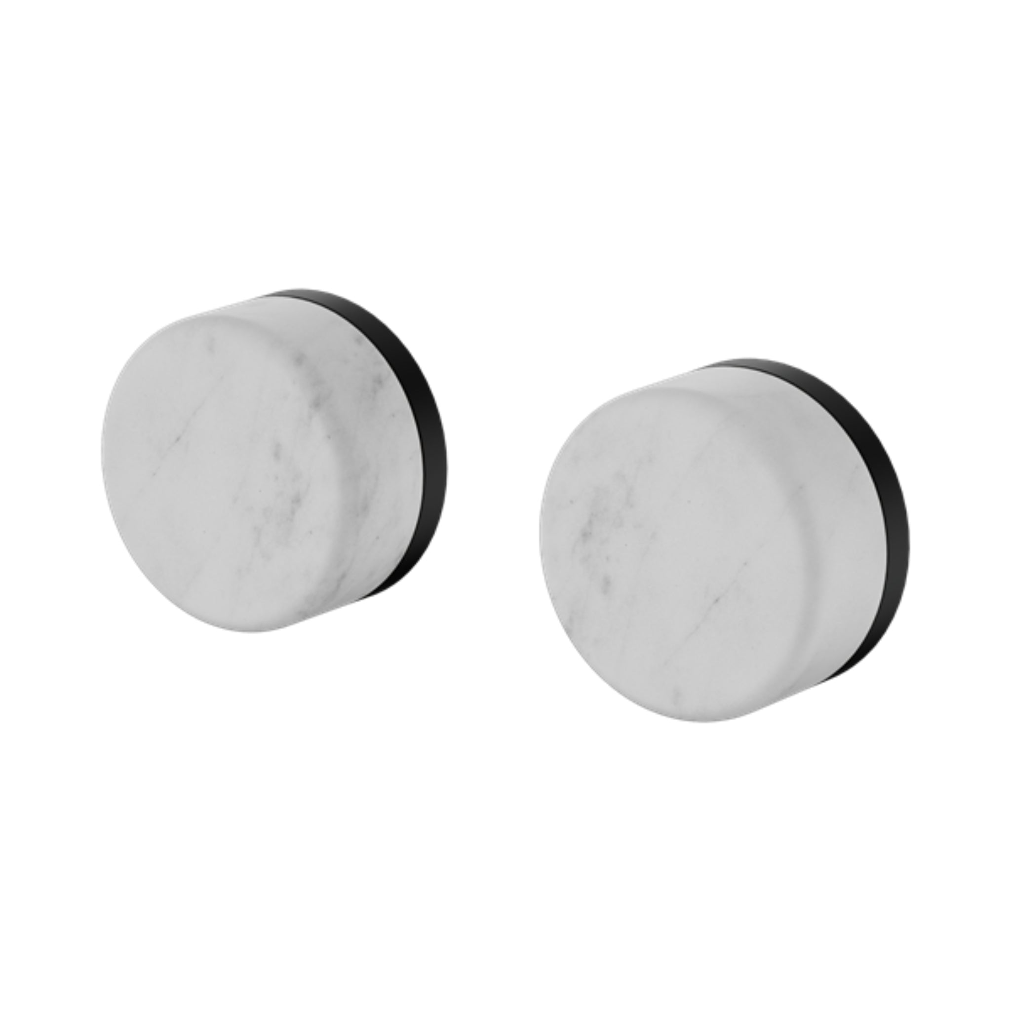 NERO SERENITY WALL TOP ASSEMBLY WITH CARRARA HANDLE MATTE BLACK