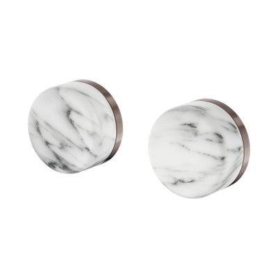 NERO SERENITY WALL TOP ASSEMBLY WITH ARABESCATO CORCHIA HANDLE BRUSHED BRONZE