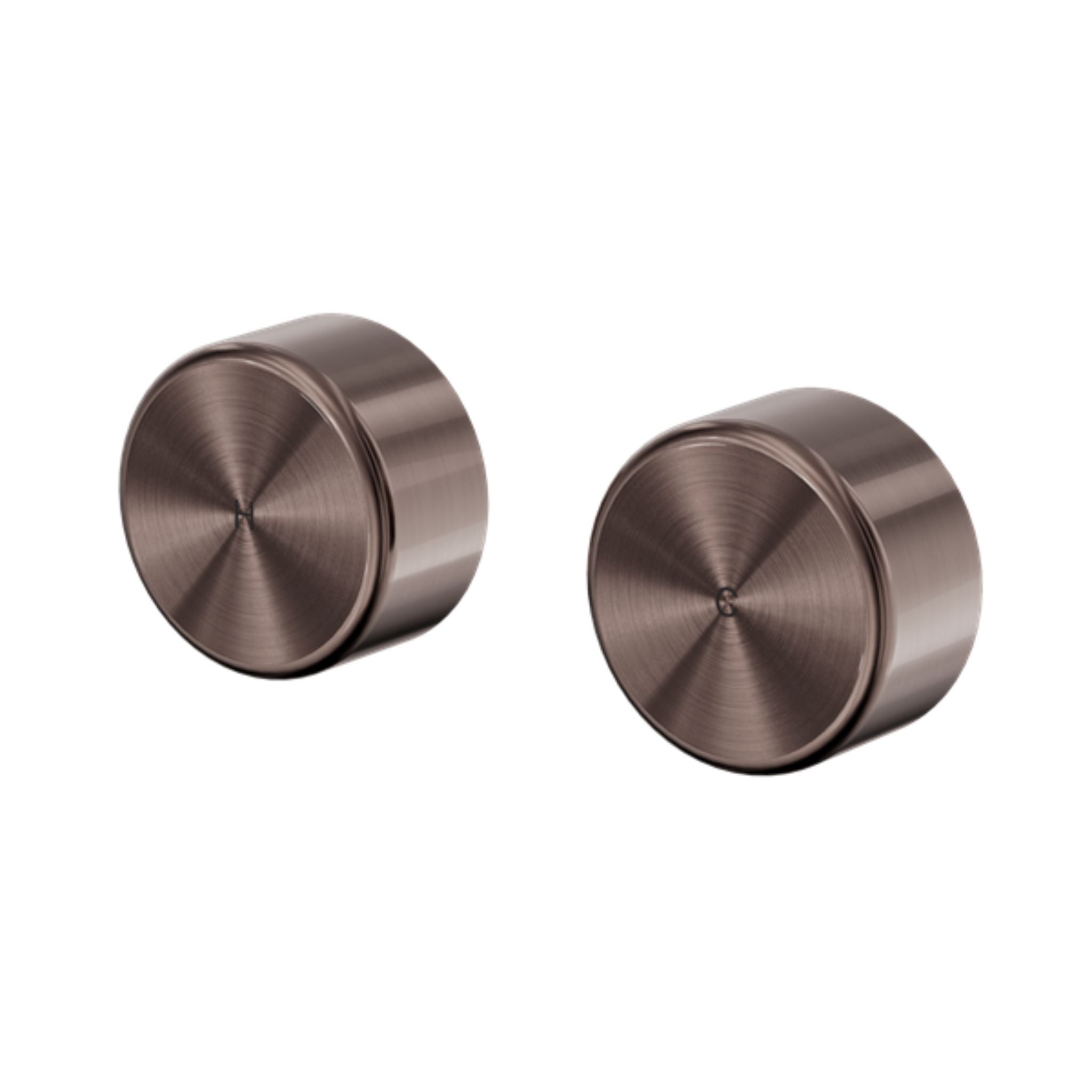 NERO SERENITY WALL TOP ASSEMBLY WITH METAL HANDLE BRUSHED BRONZE