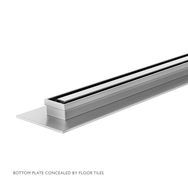PHOENIX FLAT SLIMLINE 65MM CHANNEL DRAIN 30MM OUTLET STAINLESS STEEL 600MM, 750MM AND 900MM