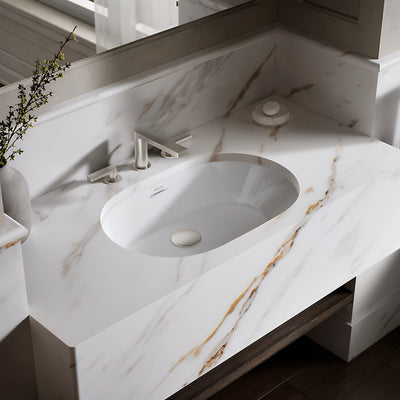 KOHLER BRAZN OVAL UNDER COUNTER BASIN WHITE 616MM