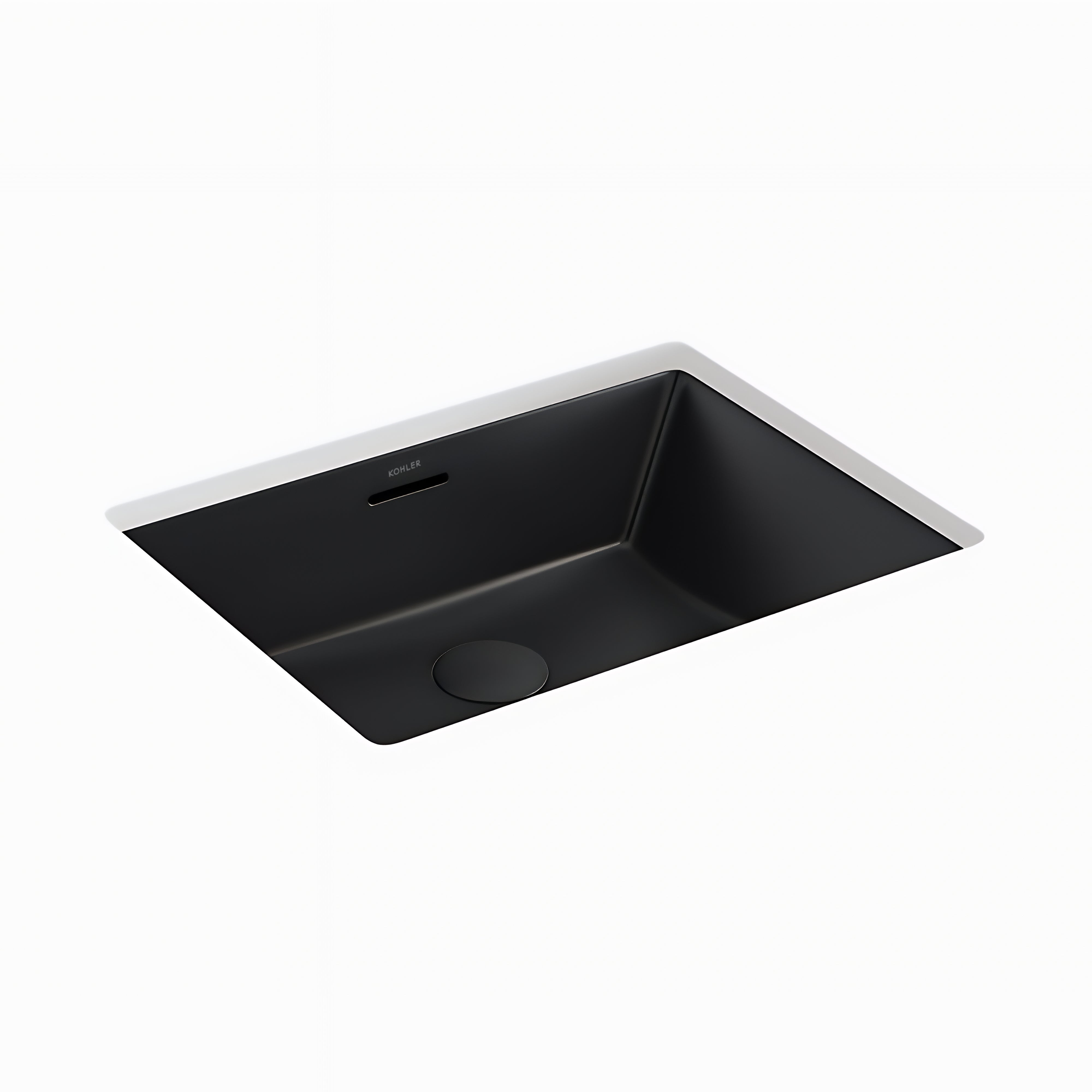KOHLER BRAZN UNDER COUNTER BASIN HONED BLACK 540MM | Austpek Bathrooms