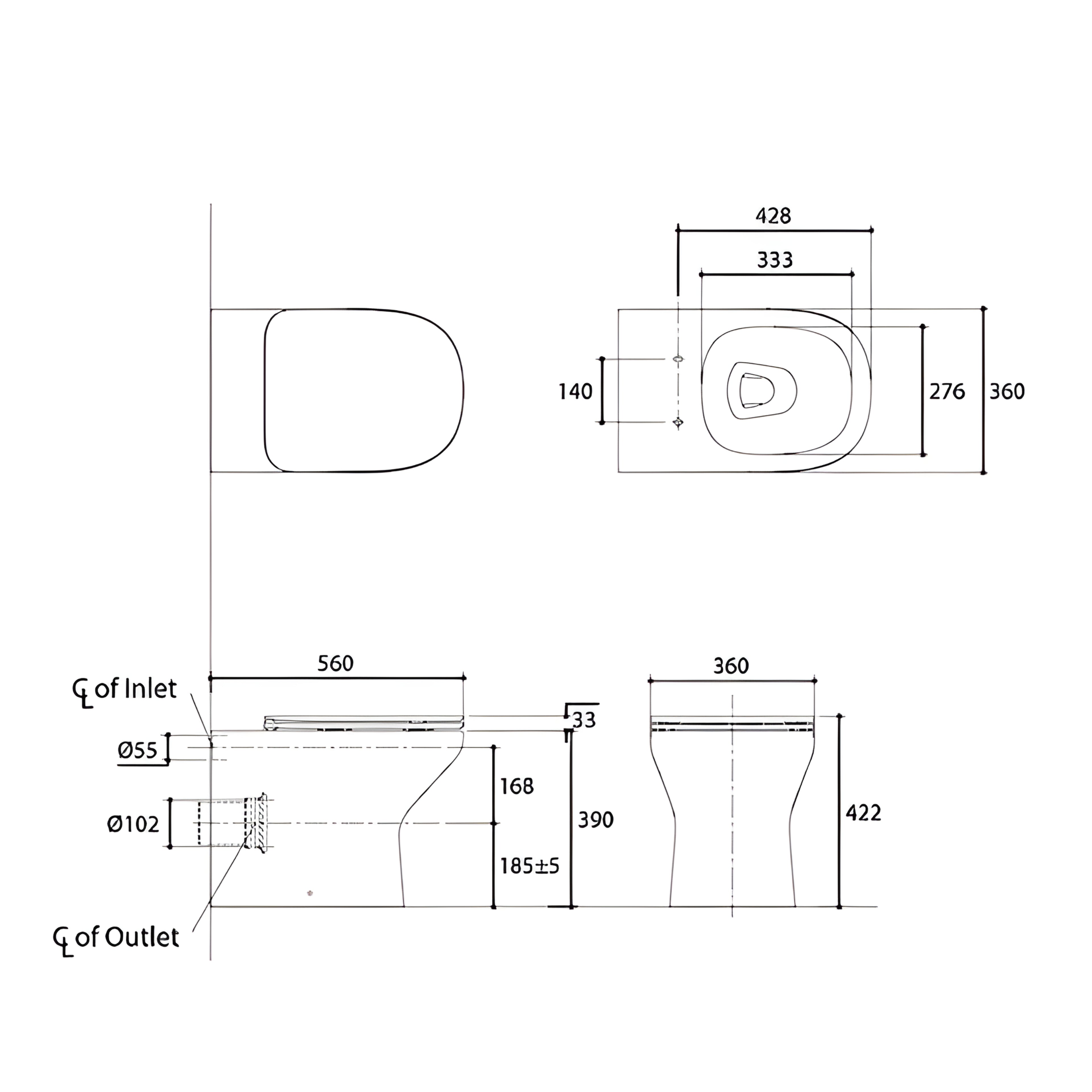 KOHLER MODERNLIFE WALL FACED TOILET WITH ELITE SEAT GLOSS WHITE