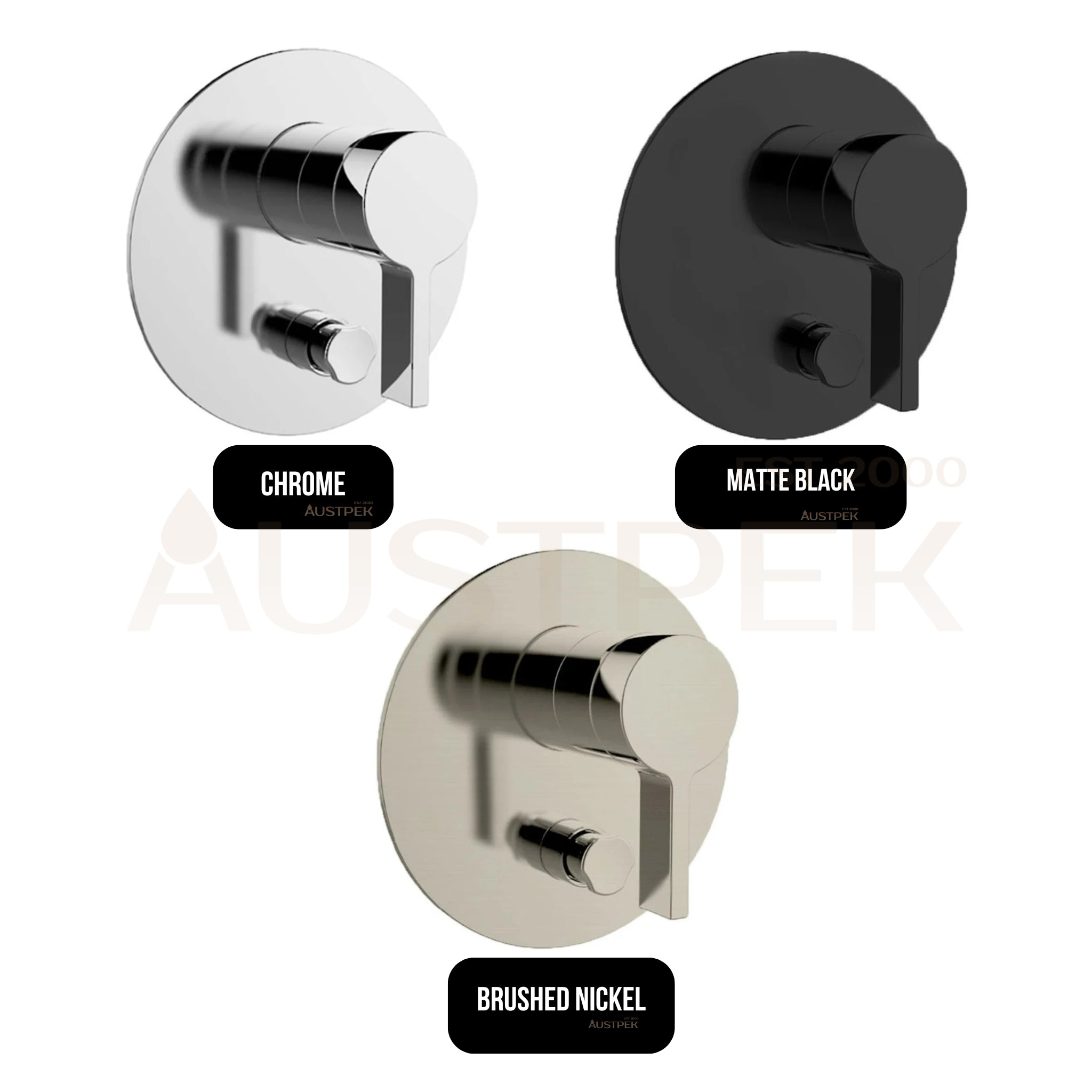 KOHLER COMPONENTS SHOWER / BATH WALL DIVERTER MIXER WITH LEVER HANDLE & VALVE COMPLETE KIT BRUSHED NICKEL